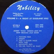 LP - 'Papa' French And His New Orleans Jazz Band - A Night At Dixieland Hall Vol. II