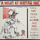 LP - 'Papa' French And His New Orleans Jazz Band - A Night At Heritage Hall - Blue labels