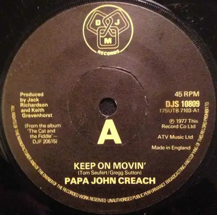 Papa John Creach - Keep On Movin