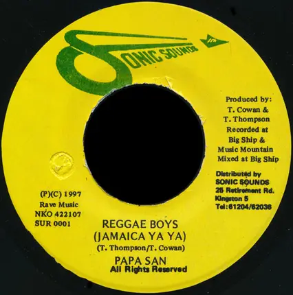 Papa San - Reggae Boys (Jamaica Ya Ya)