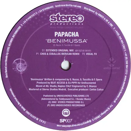 Papacha - Benimussa