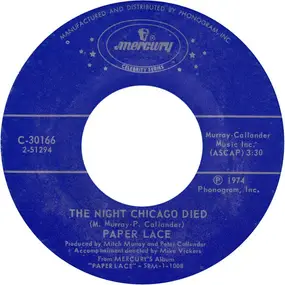 Paper Lace - The Night Chicago Died / Billy-Don't Be A Hero