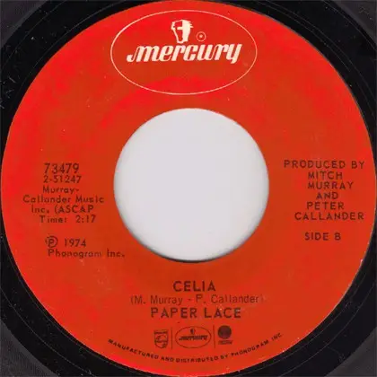Paper Lace - Billy - Don't Be A Hero
