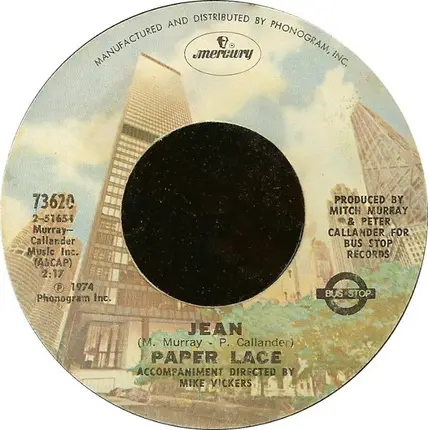 Paper Lace - The Black-Eyed Boys / Jean