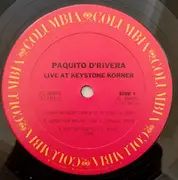 LP - Paquito D'Rivera - Live At Keystone Korner - Carrollton Press