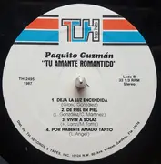 LP - Paquito Guzman Con Champán y Ron Orquesta - Tu Amante Romántico