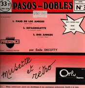 LP - Par Emile DECOTTY et son Orchestre, Francis Baxter - Valses N°3 / Pasos-Dobles N°3