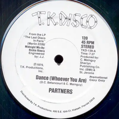 Partners - Dance (Whoever You Are) / Partners