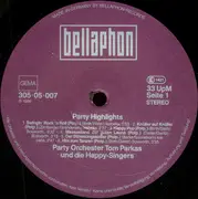 Double LP - Party Orchester Tom Parkas Und Die Happy-Singers - Party Highlights - 122 Stimmungsknüller Für Ihre Party