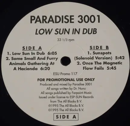 Paradise 3001 - Low Sun In Dub