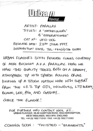 Parallax - Watercolours / Effervescence