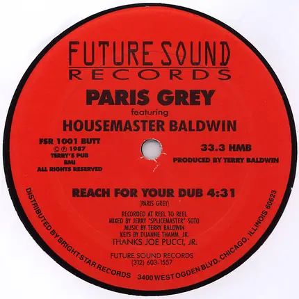 Paris Grey Featuring Terry Baldwin - Reach For Your Dreams