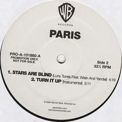 Paris Hilton - Turn It Up / Stars Are Blind