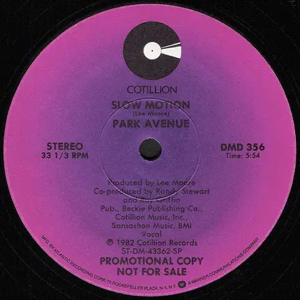 Park Avenue - Slow Motion