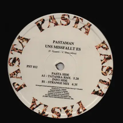 Pastaman - Uns Missfallt Es