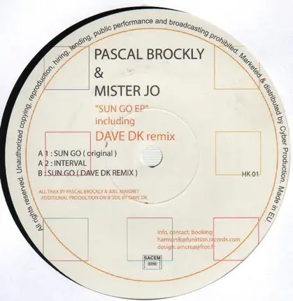 Pascal Brockly & Mister Jo - Sun Go