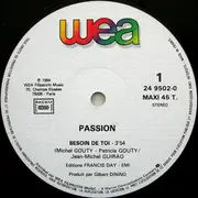 12inch Vinyl Single - Passion - Besoin De Toi