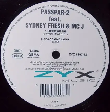 Passpar-2 Feat. Sydney Fresh & MC J - Here We Go