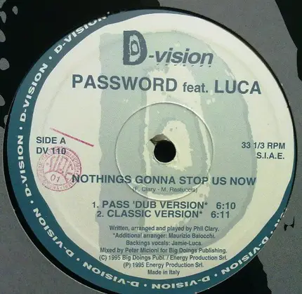 Password Featuring Jamie-Luca - Nothings Gonna Stop Us Now