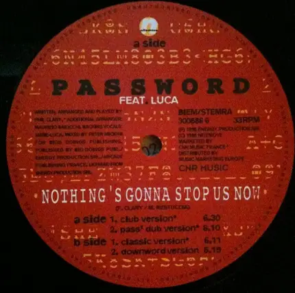 Password Featuring Jamie-Luca - Nothing's Gonna Stop Us Now