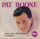 7inch Vinyl Single - Pat Boone - Don't You Just Know It