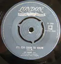 7inch Vinyl Single - Pat Boone - It's Too Soon To Know