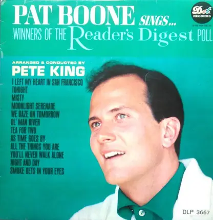 Pat Boone - Pat Boone Sings... Winners Of The Reader's Digest Poll