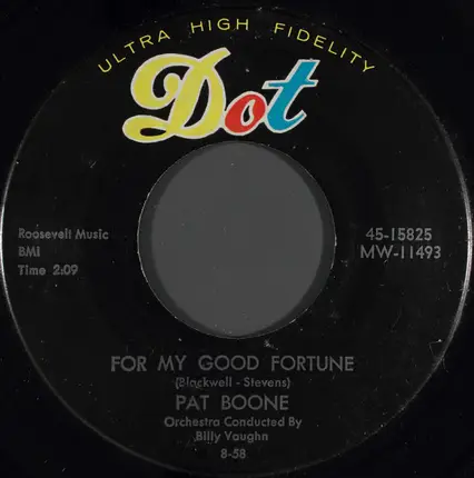 Pat Boone - Gee, But It's Lonely / For My Good Fortune