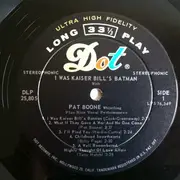 LP - Pat Boone - I Was Kaiser Bill's Batman