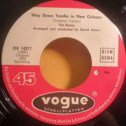 Pat Boone - Sweet Little Sixteen / Way Down Yonder In New Orleans