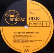 LP - Pat Boone - Pat Boone's Greatest Hits