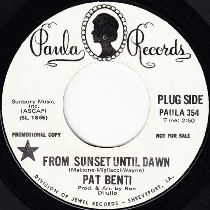 Pat Benti - From Sunset Until Dawn