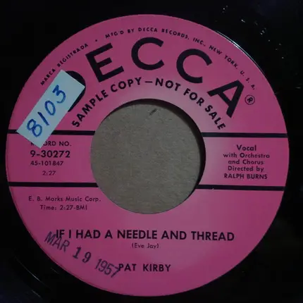 Pat Kirby - Please Be Gentle With Me