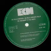 LP - Pat Metheny / Lyle Mays - As Falls Wichita, So Falls Wichita Falls - original ecm