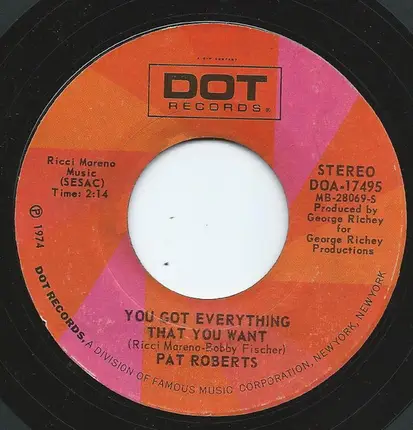 Pat Roberts - You Got Everything That You Want