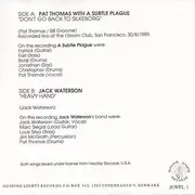 7'' - Pat Thomas With A Subtle Plague / Jack Waterson - Adventure #1