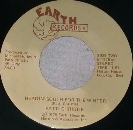 Patti Christie - Let's Swallow Our Pride / Headin' South For The Winter