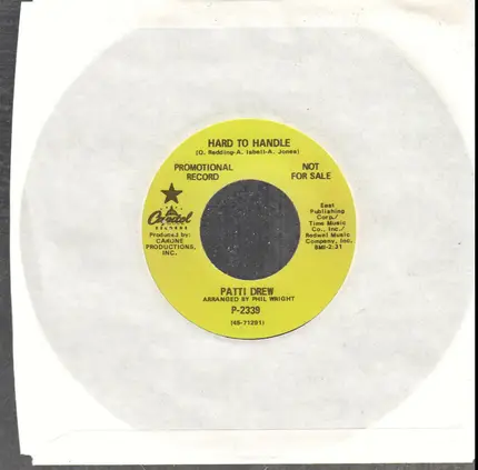 Patti Drew - Hard To Handle /  Just Can't Forget About You