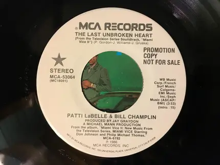 Patti LaBelle And Bill Champlin - The Last Unbroken Heart