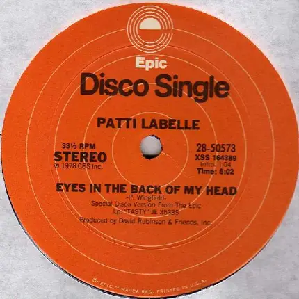 Patti LaBelle - Eyes In The Back Of My Head