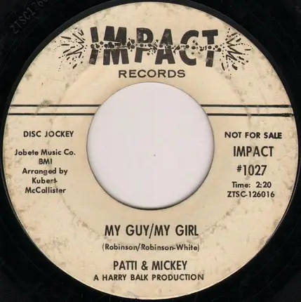 Patti & Mickey - My Guy/My Girl
