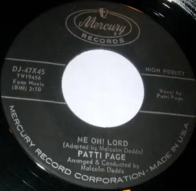 Patti Page - Me Oh! Lord / Just A Closer Walk With Thee