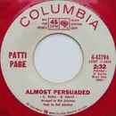 7inch Vinyl Single - Patti Page - Almost Persuaded - Red