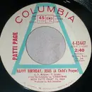 7inch Vinyl Single - Patti Page - Happy Birthday, Jesus (A Child's Prayer) / Christmas Bells - Promo copy