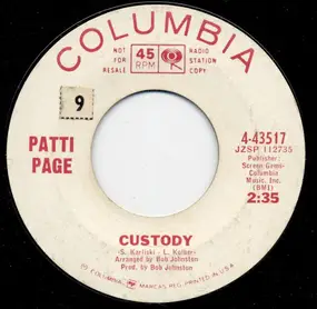 Patti Page - Till You Come Back To Me / Custody