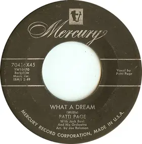 Patti Page - What A Dream / I Cried