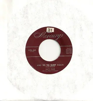 Patti Page With Jack Rael And His Orchestra - And So To Sleep Again / One Sweet Letter