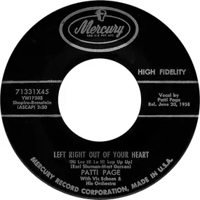 Patti Page - Left Right Out Of Your Heart (Hi Lee Hi Lo Hi Lup Up Up) / Longing To Hold You Again