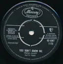 7inch Vinyl Single - Patti Page - You Don't Know Me