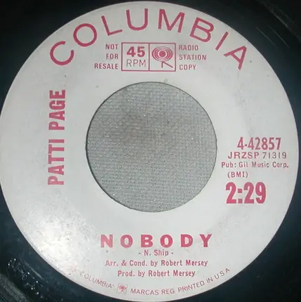 Patti Page - Maybe He'll Come Back To Me